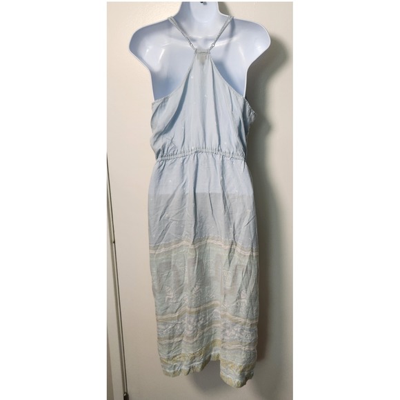 Patagonia Lost Wildflower Dress Forest Song Atoll Blue Pockets Adjustable Midi M - Picture 2 of 11